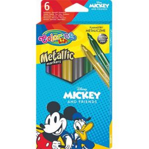 Pisaki Colorino metaliczne Disney Mickey, 6 kolorów